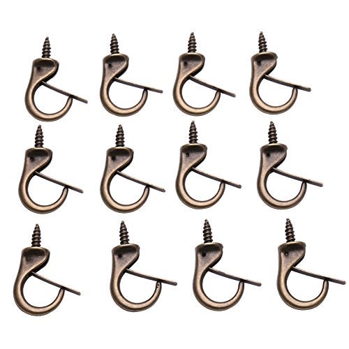 Rddconkit 30 Pcs Windproof Metal Ceiling Hooks Screw in Screw Hooks - Image 1