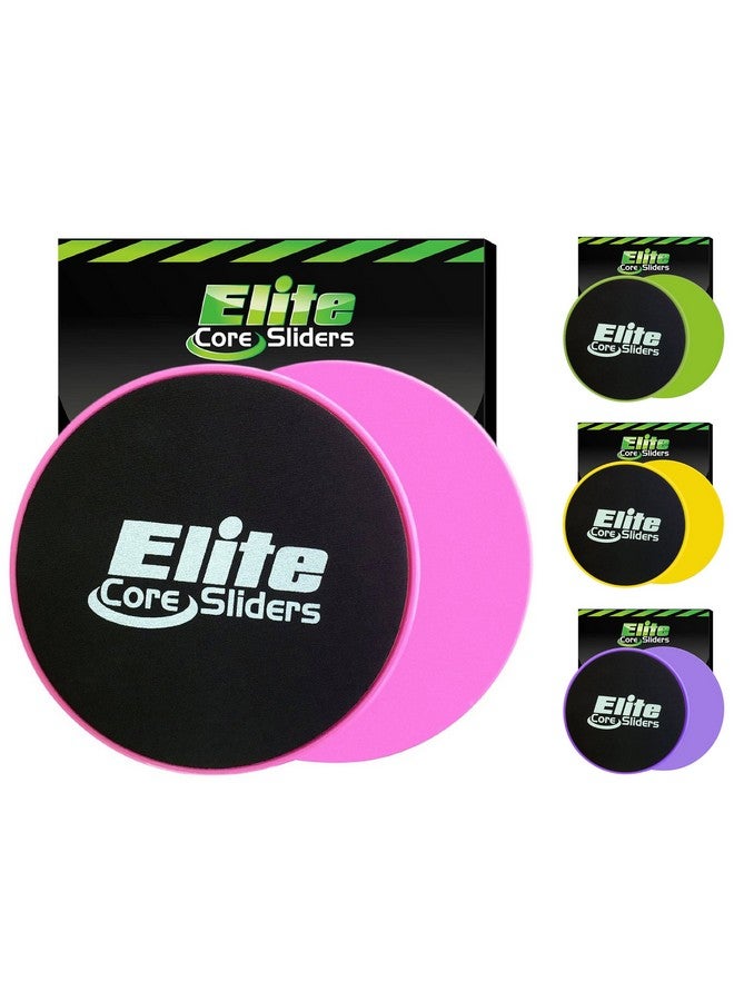 Elite Sportz Equipment Sportz Exercise Sliders Are Double Sided And Work Smoothly On Any Surface. Wide Variety Of Low Impact Exercise’S You Can Do. Full Body Workout, Compact For Travel Or Home - Pink - Image 1