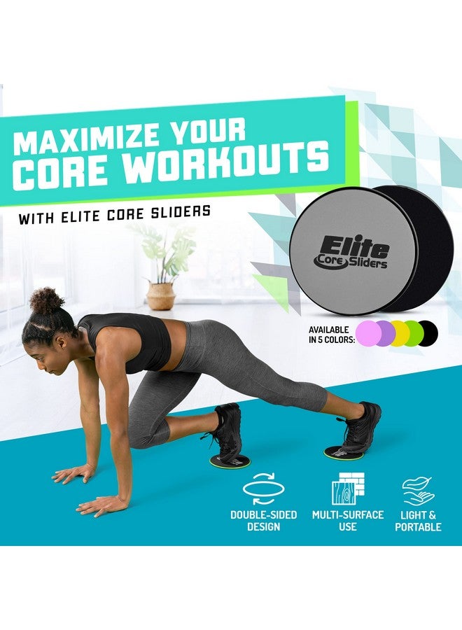 Elite Sportz Equipment Sportz Exercise Sliders Are Double Sided And Work Smoothly On Any Surface. Wide Variety Of Low Impact Exercise’S You Can Do. Full Body Workout, Compact For Travel Or Home - Pink - Image 2