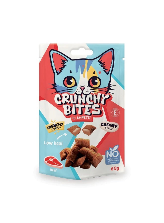 M-PETS - Crunchy Bites Cat Treat 60g / Beef