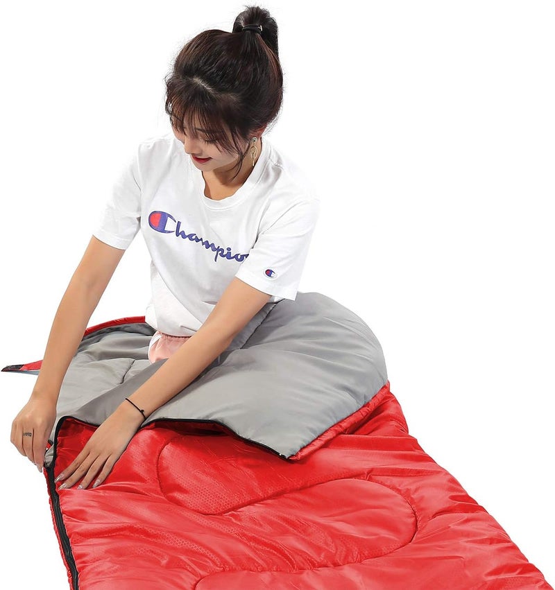 SWTMERRY Sleeping Bag 3 Seasons (Summer, Spring, Fall) Warm & Cool Weather - Lightweight,Waterproof Indoor & Outdoor Use for Kids, Teens & Adults for Hiking and Camping - Image 5