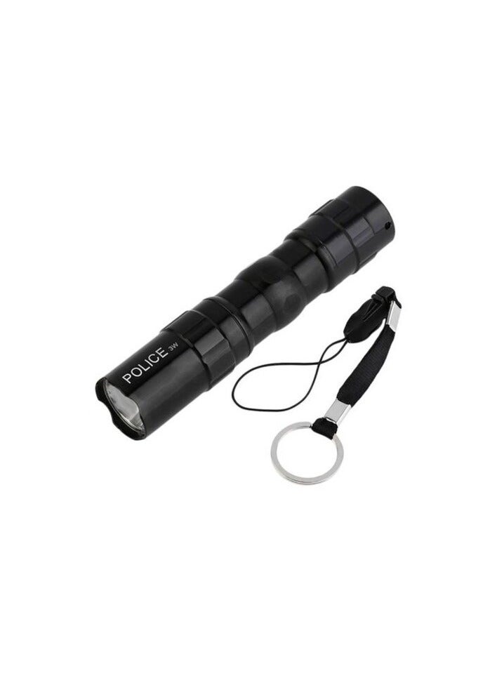 POLICE LED Flashlight Black 9centimeter - Image 2