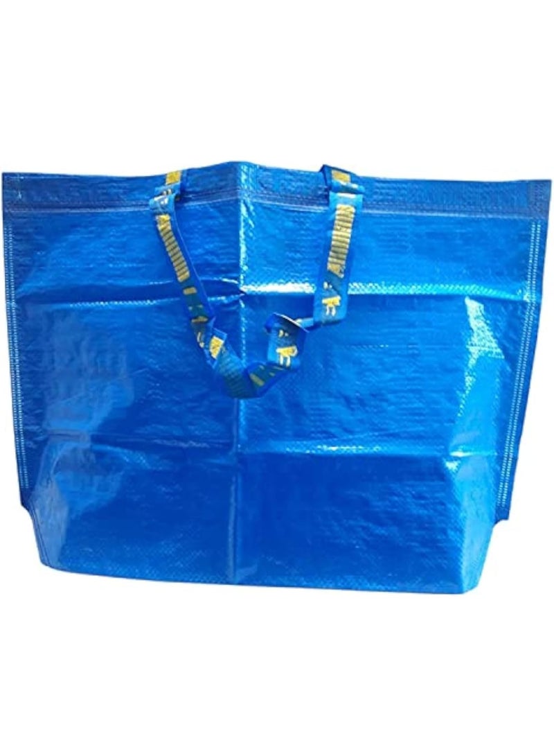 IKEA® FRAKTA Large Blue Shopping Bag - Durable & Reusable Storage Tote Bag - Multi-Purpose Laundry/Moving Bag