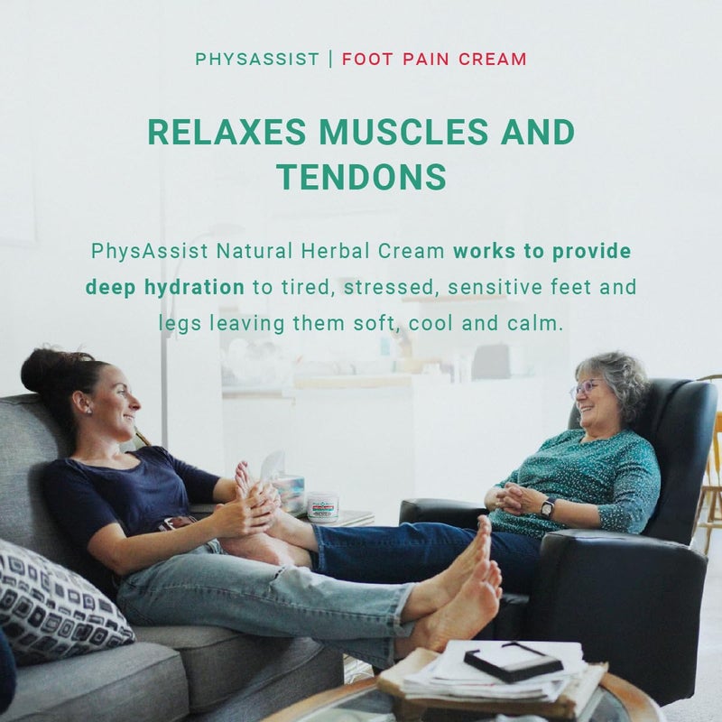 PhysAssist Soothing Foot Cream to Feet and Legs. 4 oz Jar - Image 5
