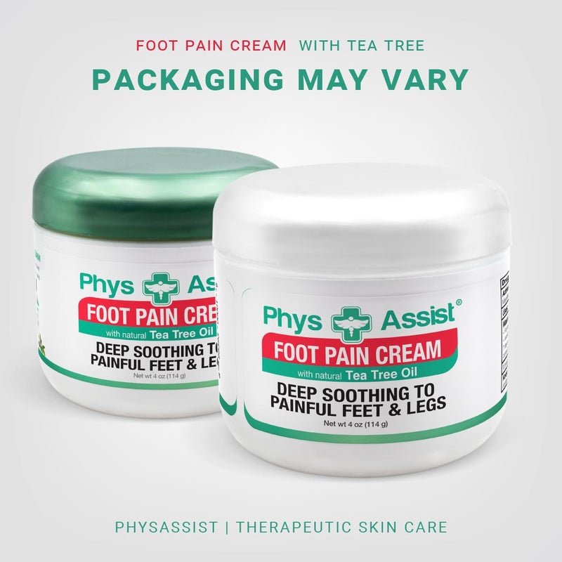 PhysAssist Soothing Foot Cream to Feet and Legs. 4 oz Jar - Image 3