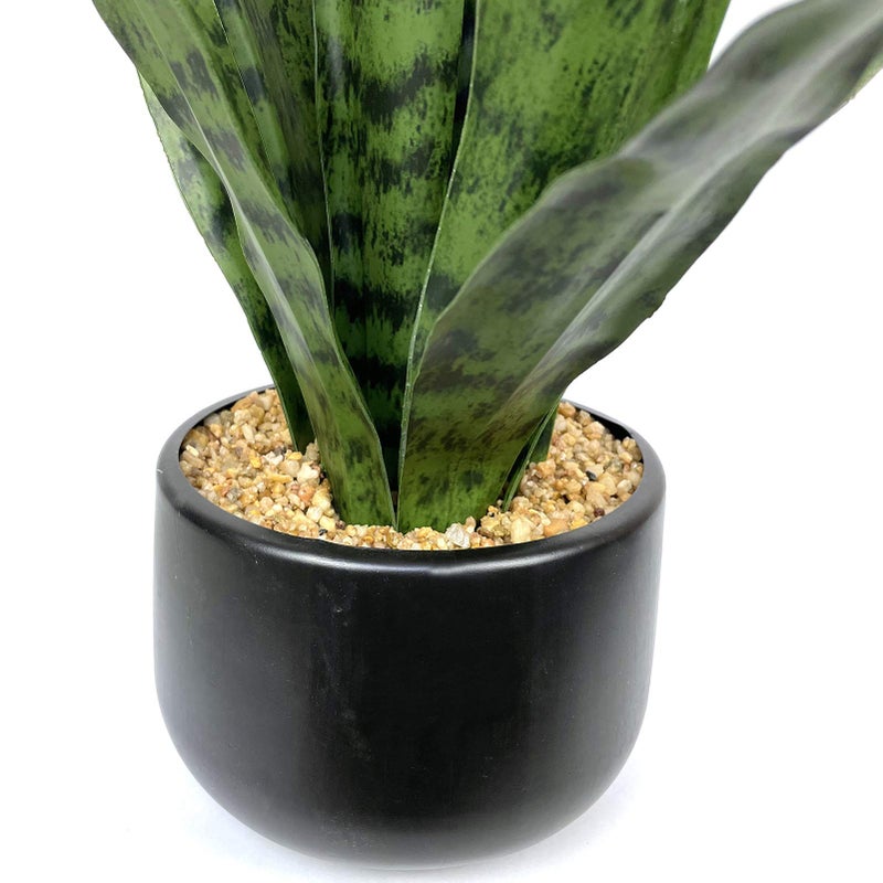 Bird Fiy Artificial Snake Plant 22.5" Faux Agave Fake Sansevieria Artificial Potted Plants for Indoor and Outdoor Home Office DÃ©cor - Image 4