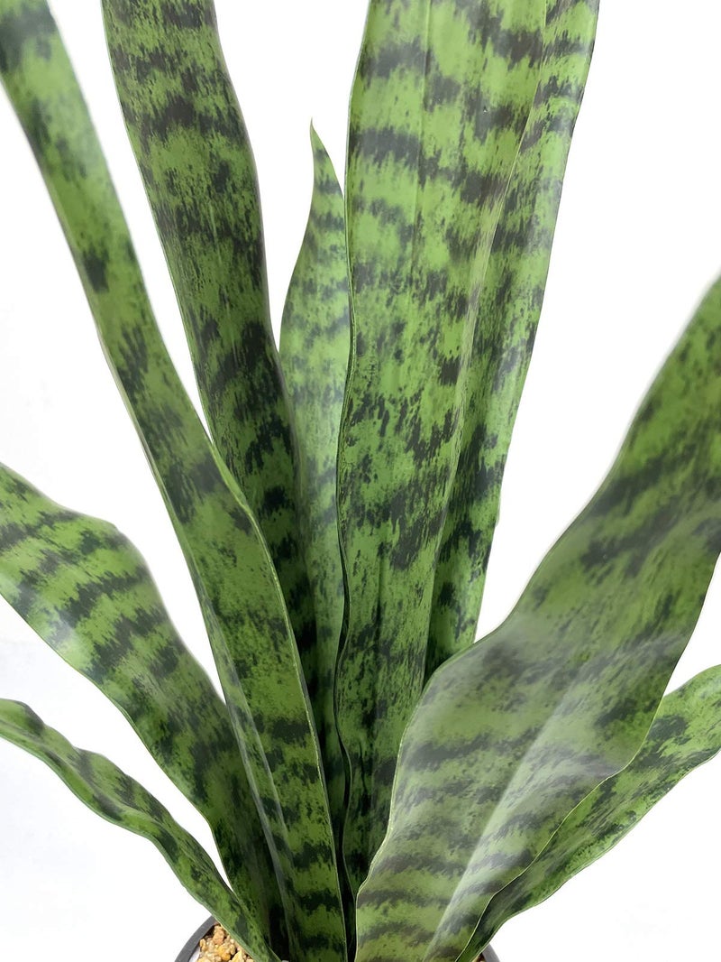 Bird Fiy Artificial Snake Plant 22.5" Faux Agave Fake Sansevieria Artificial Potted Plants for Indoor and Outdoor Home Office DÃ©cor - Image 2