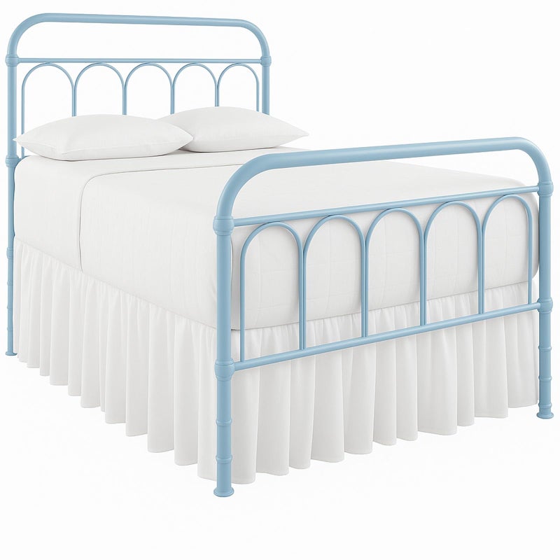 Cottingon Ruffled Bed Skirt with Split CornersDust Ruffle  18 Drop 100 Microfiber SoftSheen  Luxurious Look  Bed Skirts White Queen 
