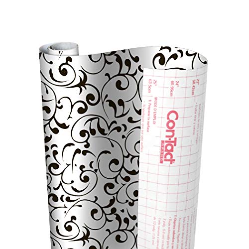 Con-Tact Brand Creative Covering, Self-Adhesive Shelf Liner, Multi-Purpose Vinyl Drawer Liner, Easy to Use and Apply, 18'' x 9', Virtu Black - Image 4