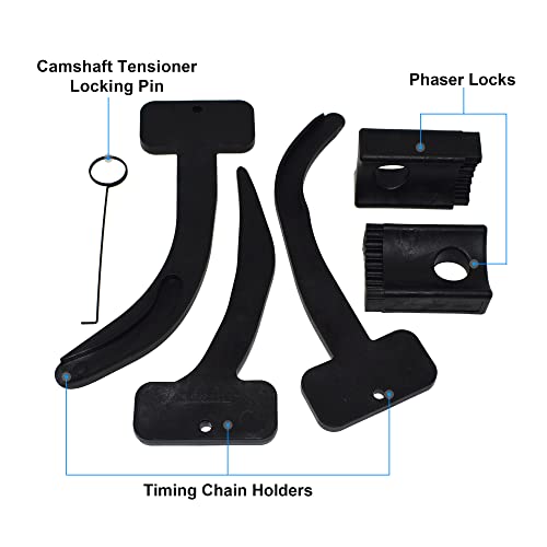 Yuesstloo مجموعة أدوات قفل سلسلة التوقيت لمغير عمود الكامات Yuesstloo، استبدال 10200A، 10202A، 10369A متوافقة مع VW كرايسلر جيب دودج جراند شيروكي رانجلر 3.6L محرك - Image 2