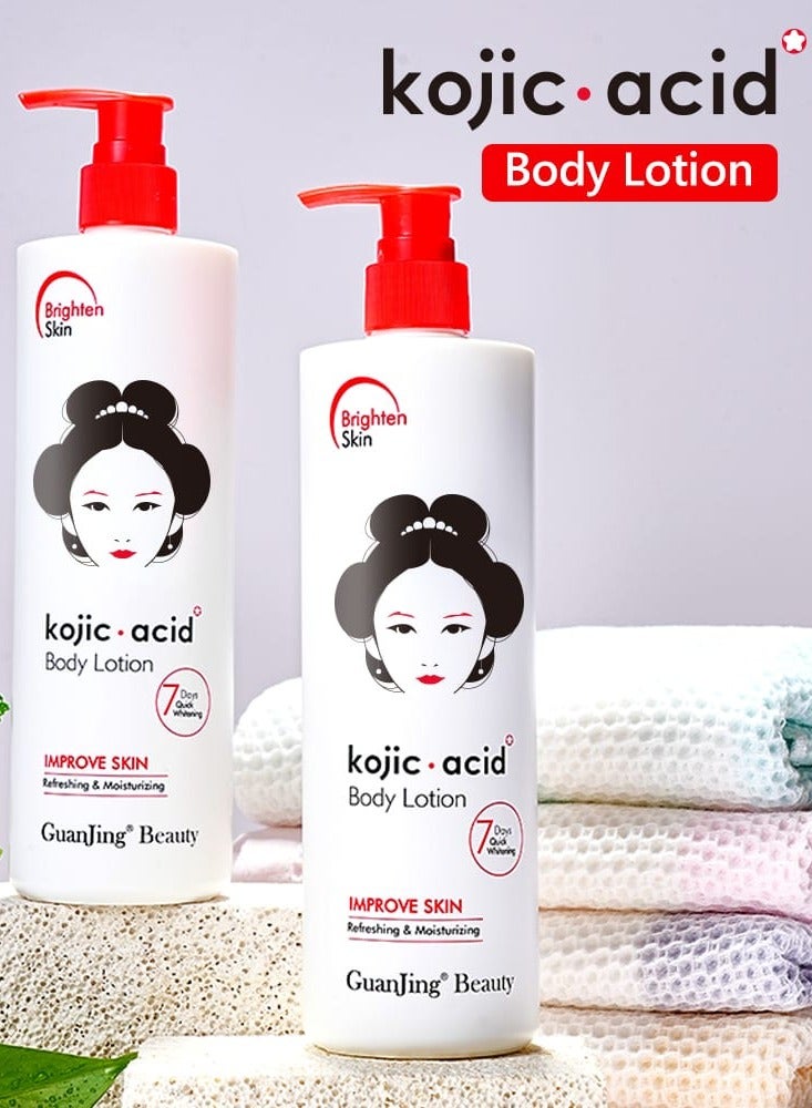 Kojic Acid Body Lotion Improve Skin Refreshing & Moisturizing 480g - Image 3