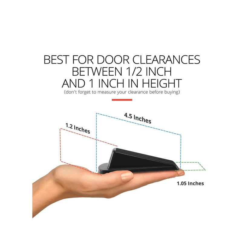 Zikra Door Stopper Set Pack of 4 Large Door Stopper Wedge Multi Surface Design to Sliding or Marking Floors Blocker for Hotel Home or Office - Image 3