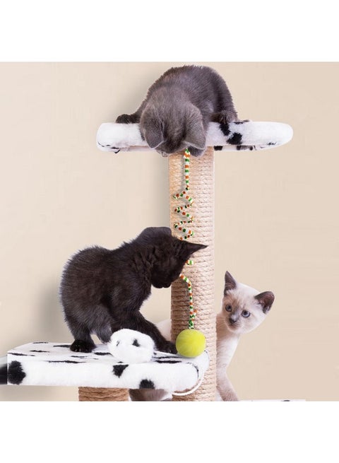 Andiker Andiker Cat Spring Toy, Self-Play Stretchable Door Hanging Cat Toy  with Bell for Indoor Interactive Cat Toy, Soft Plush Ball with Spring  Kitten Toy for Cat Kitten Playing Exercising (Yellow+Blue) |
