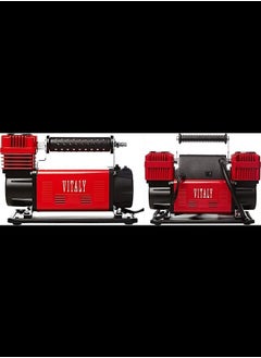 Cylinder Heavy Duty Air Compressor - Red & Black DOUBLE HEAD