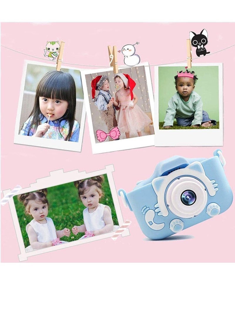 Generic Kids Toy Digital Camera, 2021 Upgrade 1080P Dual Camera 2.0 Inches Screen 20MP HD Video Camcorder with [ 32 GB Memory Card ] Gifts for Child Boys Girls, Best Birthday Gift Games Toy (Blue  - Image 4