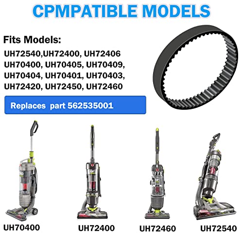 ATUOE Vacuum Belts Replacement for Hoover WindTunnel Air Upright Vacuum Cleaner, Vacuum Cleaner Belts Replace Parts 562535001, Fit Models UH70400, UH70401, UH70403, UH70404, UH70405, UH70409, UH72400 Series - Image 2