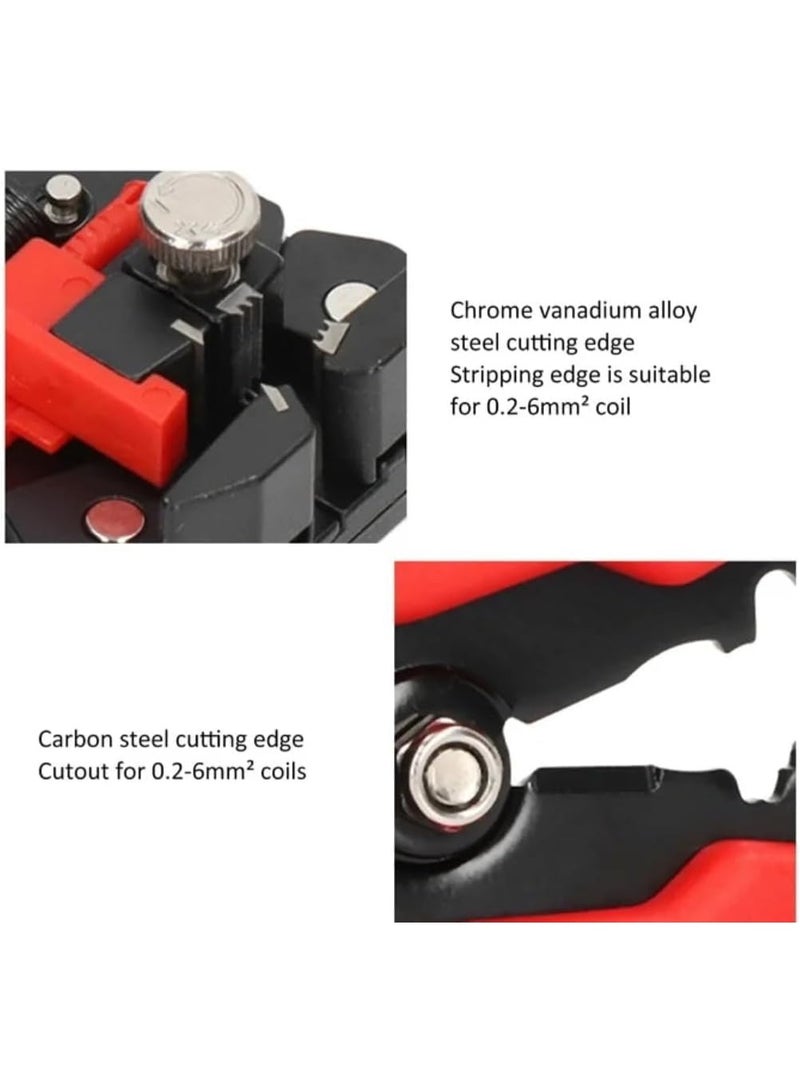 ZERIFAM Wire Strippers, Multifunctional Crimping Wire Stripper Tool, 3 in 1 Self Adjusting Wire Pliers, Automatic Wire Stripper/Cutter Tool for Stripping, Cutting, Crimping - Image 5