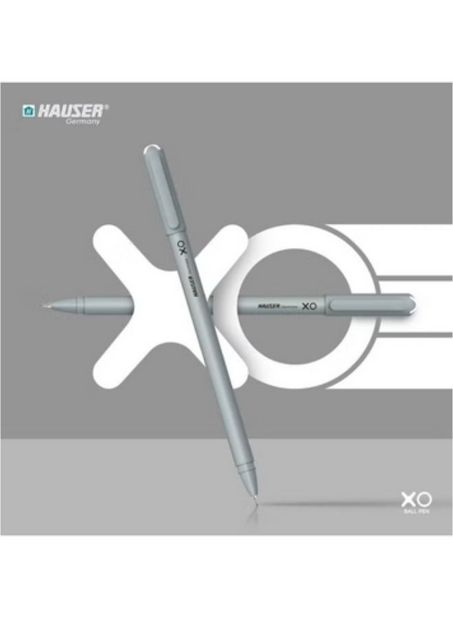 هاوزر جيرماني قلم حبر جاف أصلي من "هاوزر" (Hauser) طراز XO بمقاس 0.7 مم؛ يتميز بتصميم انسيابي وبسيط، وهيكل متين بلمسة نهائية مطفية (غير لامعة)، وحبر منخفض اللزوجة مع رأس فائق المتانة. لون الحبر أسود، العبوة تحتوي على 10 أقلام. - Image 2