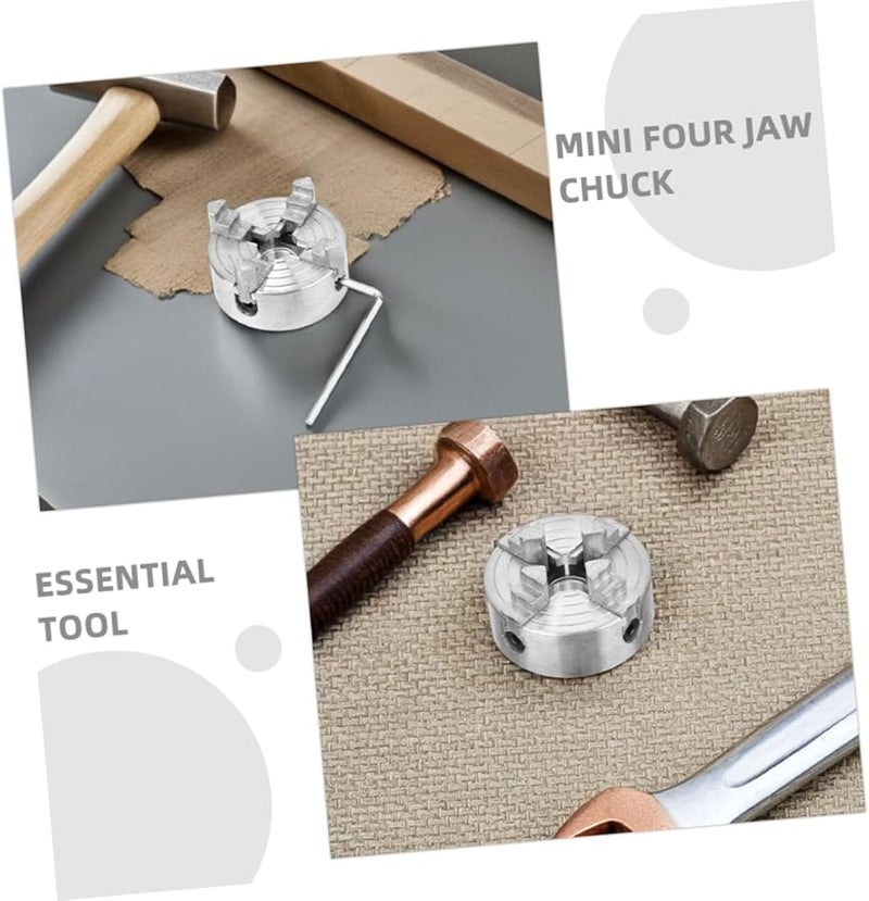 مخرطة صغيرة ظرف 4 فك 80 ملم أداة تثبيت دقيقة لمشاريع تشغيل المعادن والأخشاب - Image 4