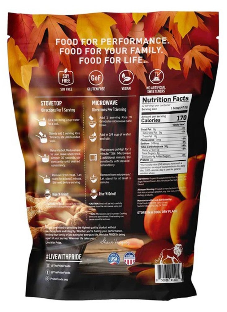 Pride Foods Rice and Grinds - Apple Pie - (12 Serving)  - Image 2