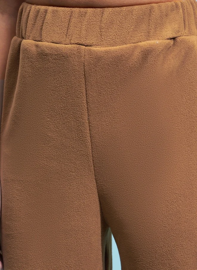 STREET 9 BASICS Brown Loose Fit Trousers for Women
