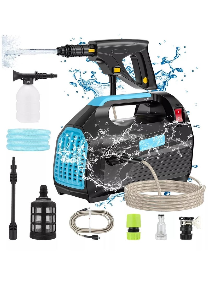 ET-LIFE Electric Pressure Washer,3000-PSI,Power Washer,Foam Cannon for Car, 7m Hose,for Cars,Garden, Yard, Fence, Driveway - Image 1