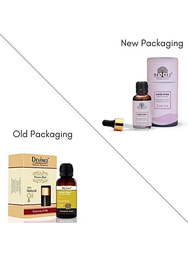 Devinez Anise Star Essential Oil 100% Pure Natural & Undiluted 30Ml In Glass Bottle For Aromatherapy Muscular Pain Cold Cough Natural Remedies Skin Care Fighting Acne Hair Care - Image 3