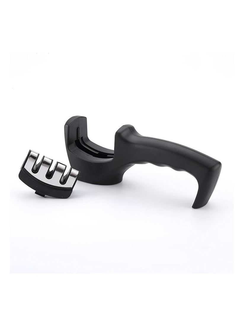 Reko 4-in-1 Kitchen knife sharpener Accessories: 3-Stage Knife Sharpener Helps Repair, Restore, Polish Blades | Scissor Blade Slot | Knife Sharpeners for Kitchen - Image 2
