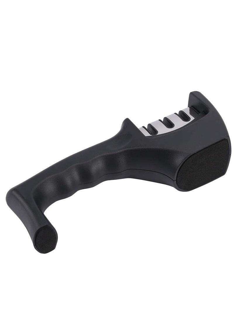 Reko 4-in-1 Kitchen knife sharpener Accessories: 3-Stage Knife Sharpener Helps Repair, Restore, Polish Blades | Scissor Blade Slot | Knife Sharpeners for Kitchen - Image 3