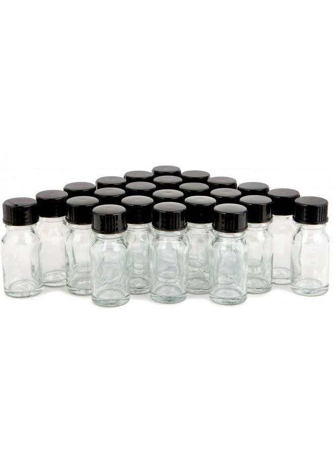 Vivaplex فيفابلكس، 24، زجاجات شفافة سعة 10 مل (1/3 أونصة) مع أغطية - Image 1