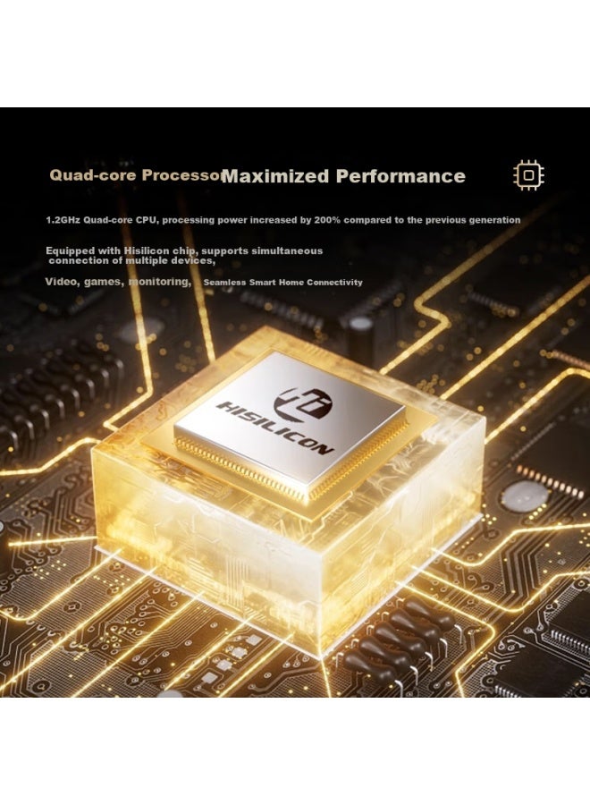 U-speed Wifi6 Ax3000 Gigabit Wireless Home Router With Hisilicon Chip, Dual-band 5g Wall-penetrating Mesh Whole-house Networking Kit, Built-in Signal Amplifier For Coverage Enhancement - Image 4