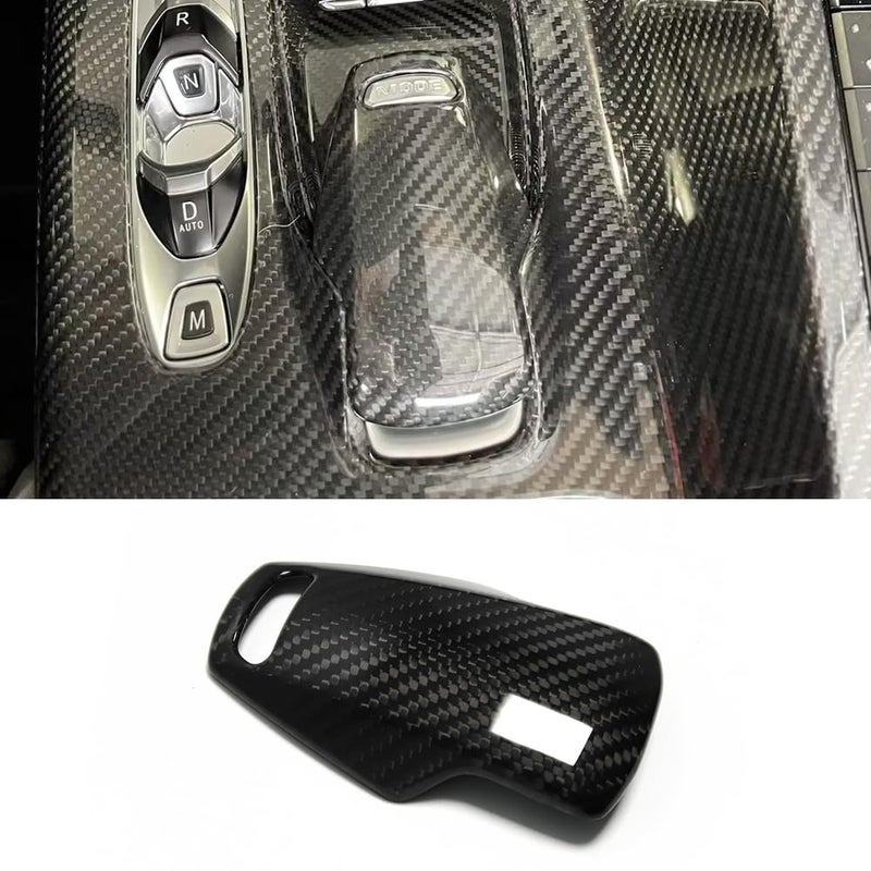 Yipmotiv Gear Shift Knob Cover for Corvette C8 Z06 Z51 Stingray Coupe HTC 2020 2021 2022 2023 2024Genuine Carbon Fiber for Corvette C8 Drive Mode Selector Knob Cover