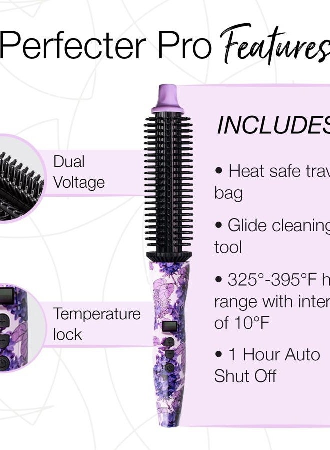 Calista Perfecter Pro Plus Heated Round Brush, Professional Styling Brush, Burn-Free Firm Bristles, Ionic and Ceramic Technology (0.75, Rose Gold) - Image 5