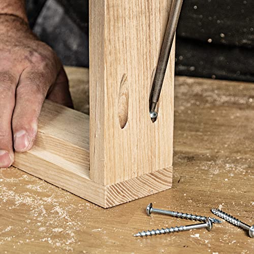 Trend Pocket Hole Screws for Hardwoods, 1 Inch Long, Pack of 500, Fine Self-Cutting Threaded Square Drive Screws, PH/6X25/500 - Image 4