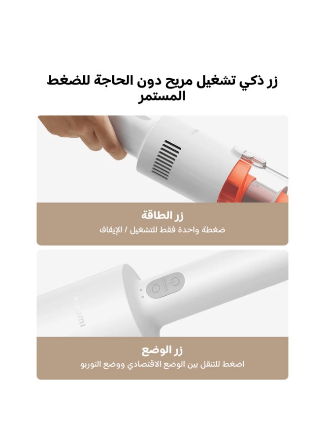 شاومي مكنسة كهربائية لاسلكية شاومي P30، 22,000 باسكال، شفط قوي، وزن خفيف 860 جرام، 40 دقيقة من التشغيل المستمر، فلتر دقيق بخمس مراحل، فوهة فرشاة ثنائية الاتجاه، متوافقة مع السيارة والشقوق - Image 3