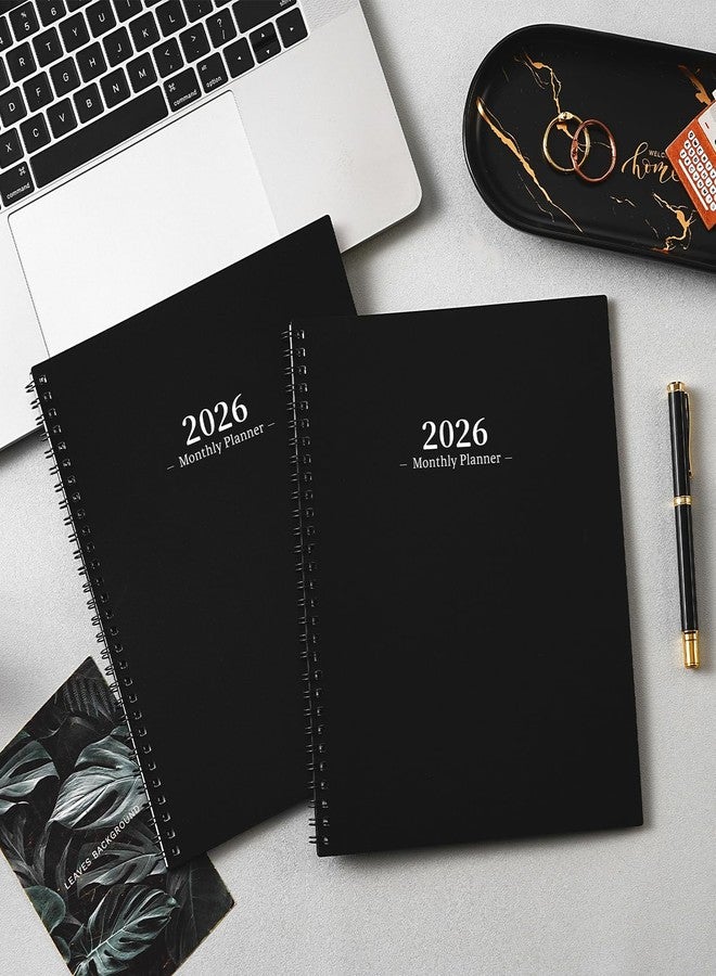 Shoparr 2026 Monthly Planner - JAN. 2026 - DEC. 2026, 2026 Planner with Colorful Tabs, 8" x 10", Monthly Planner/Calendar 2026 with Contacts, Back Pocket, Thick Paper, Twin-Wire Binding - Waterproof Cover - Image 2