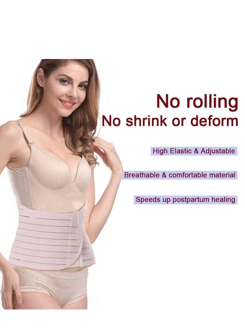 Generic 1pc Belly Band - Breathable Postpartum Shapewear for Recovery Belly/Waist/Pelvis Belt | Beige Belly Bands (One-Size)  - Image 2
