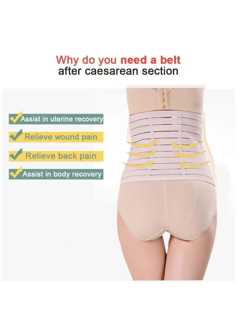 Generic 1pc Belly Band - Breathable Postpartum Shapewear for Recovery Belly/Waist/Pelvis Belt | Beige Belly Bands (One-Size)  - Image 3