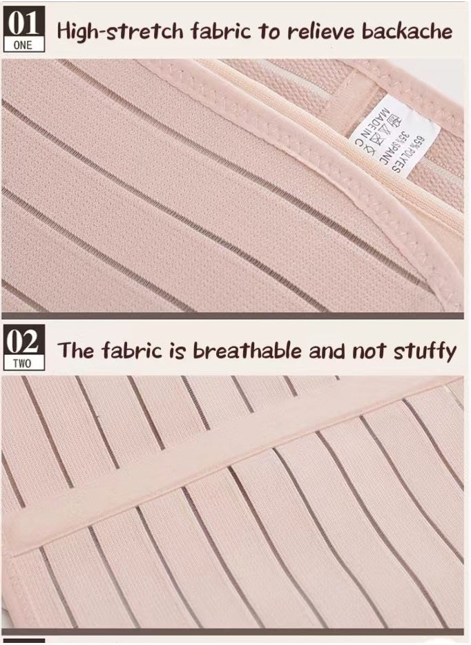 Generic 1pc Belly Band - Breathable Postpartum Shapewear for Recovery Belly/Waist/Pelvis Belt | Beige Belly Bands (One-Size)  - Image 4