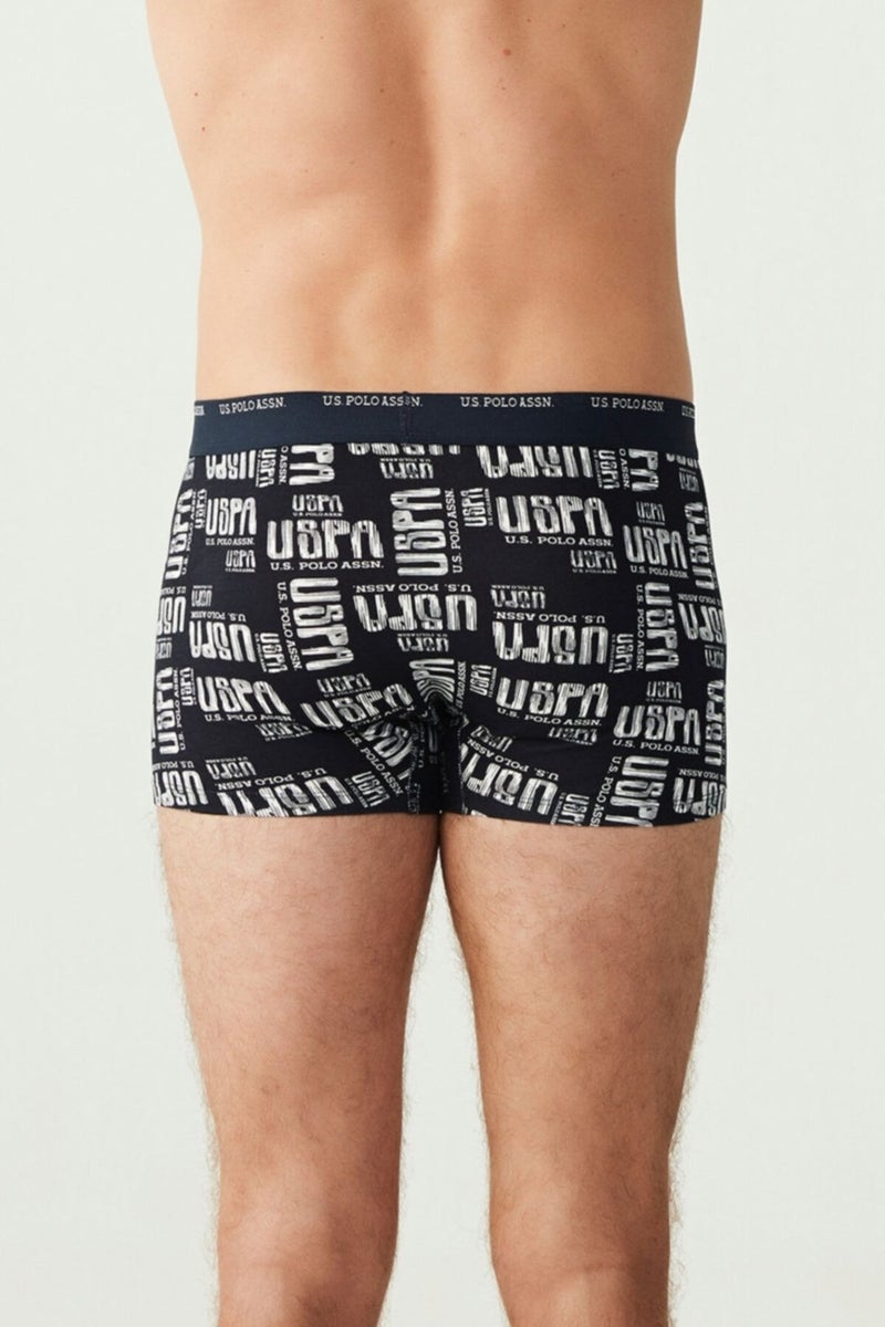 U.S. Polo Assn. 3-Pack Cotton and Lycra Men's Boxers, , Uspa Text Printed Lycra Men's Boxers  - Image 4