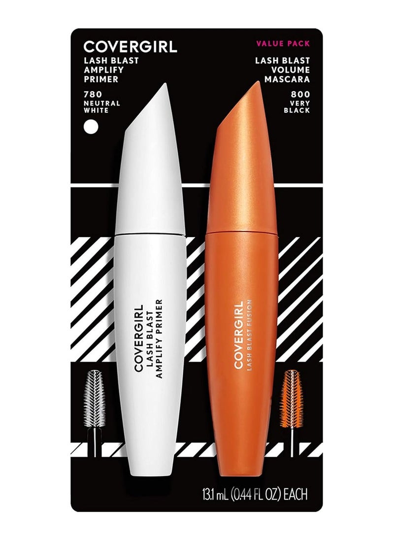 CoverGirl Covergirl LashBlast Volume Mascara and Lash Blast Amplify Eyelash Primer, Very Black, Value Pack  - Image 1
