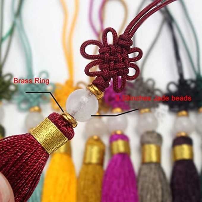 FZBNSRKO 20 Pcs Small Craft Tassels,Mini Tassel with Beads,4.5" Inch Assorted Colors Tassels for Jewelry Making Crafts DIY Earring Bookmark Supplies - Image 3
