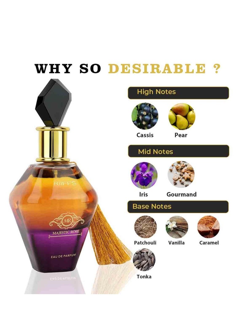RIIFFS SPRAY MAJESTIC ROSE FOR WOMEN EAU DE PARFUM 100ML