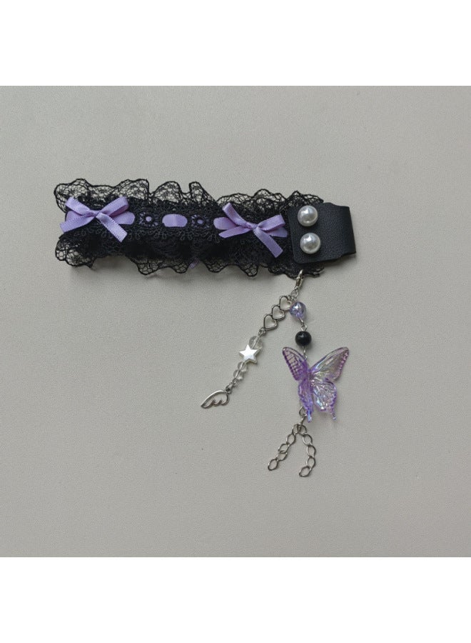 Lace Keyboard Ribbon Personalized Handmade Lace Ribbon Pendant Decorative Keyboard Accessories Keyboard Modification Diy Universal