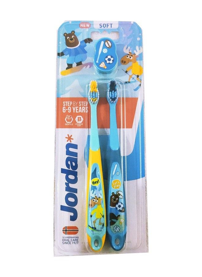 Step 3 Kids Toothbrush 6 9 Years Soft Bristles Bpa Free (Pack Of 2 6 9 Years Blue & Yellow) - pzsku/Z80BF4D83B873401A6EB0Z/45/_/1692273143/2a344bc3-e374-48d8-b3e7-f45950fea990