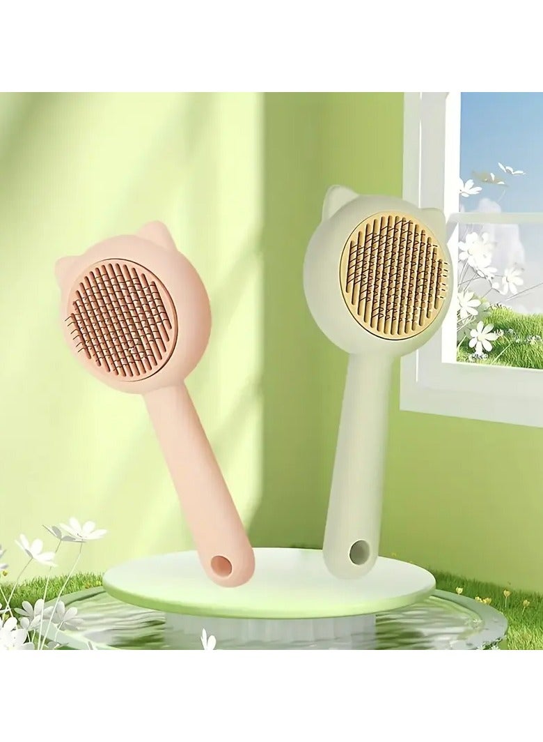 sharjah pigeon Self-Cleaning Cat Bathing & Massage Brush – Pet Grooming Comb for Shedding & Loose Hair Removal | Gentle Skin Massage for Cats & Dogs - Image 4