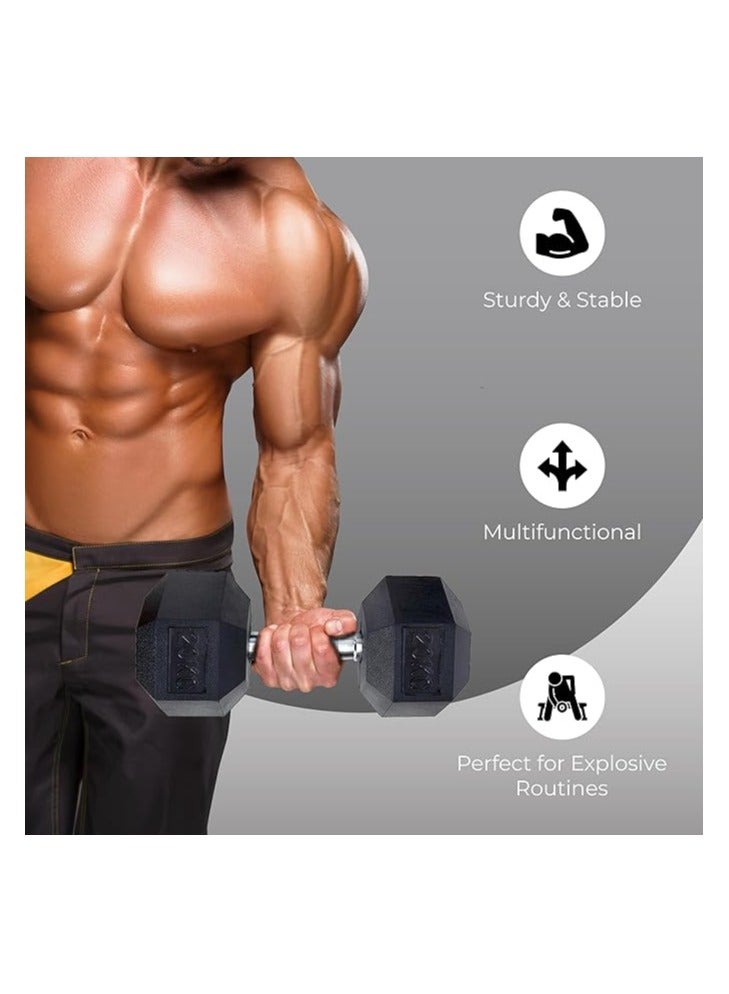 ENDLESS  20 Kg (44 Lb) Cast Iron Adjustable Dumbbell Set (2 * 10Kg) | Black | Perfect For Bodybuilding, Fitness, Weight Lifting And Training At Home Or Gym - Image 3