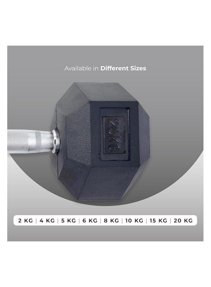 ENDLESS  20 Kg (44 Lb) Cast Iron Adjustable Dumbbell Set (2 * 10Kg) | Black | Perfect For Bodybuilding, Fitness, Weight Lifting And Training At Home Or Gym - Image 5