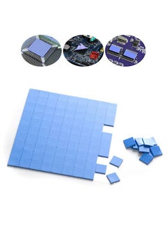 HY Cooling Thermal Pad, KASTWAVE Blue Soft Silicone Thermal Conductive Pads Heatsink IC Chipset Fit for Northbridge SSD CPU GPU LED Cooling Soft insulating gasket silicone thermal pad (100pcs 10x10x1mm)  - Image 1