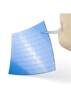 HY Cooling Thermal Pad, KASTWAVE Blue Soft Silicone Thermal Conductive Pads Heatsink IC Chipset Fit for Northbridge SSD CPU GPU LED Cooling Soft insulating gasket silicone thermal pad (100pcs 10x10x1mm)  - Image 3